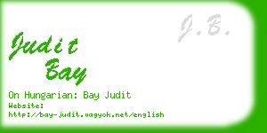 judit bay business card